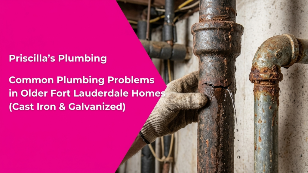 Common Plumbing Problems in Older Fort Lauderdale Homes (Cast Iron & Galvanized)