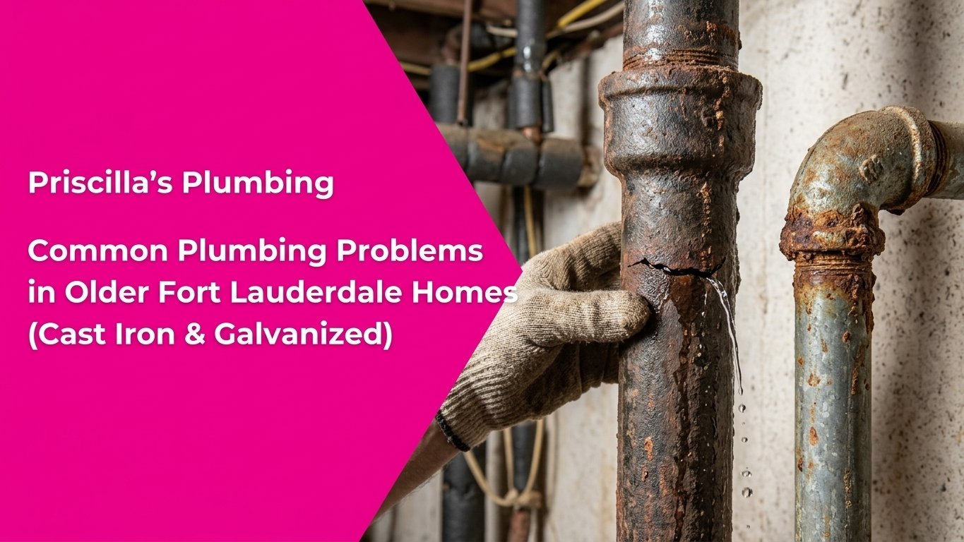 Common Plumbing Problems in Older Fort Lauderdale Homes (Cast Iron & Galvanized)
