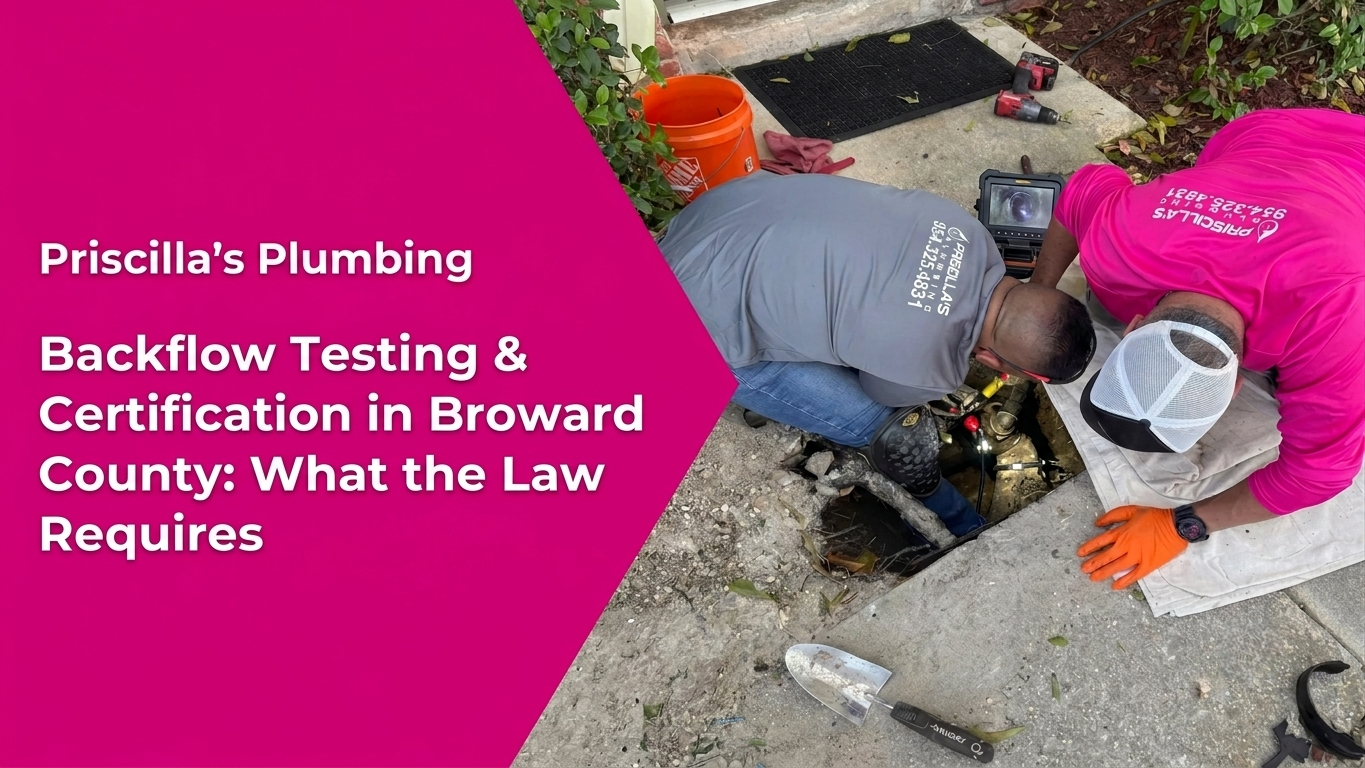 Backflow Testing & Certification in Broward County: What the Law Requires