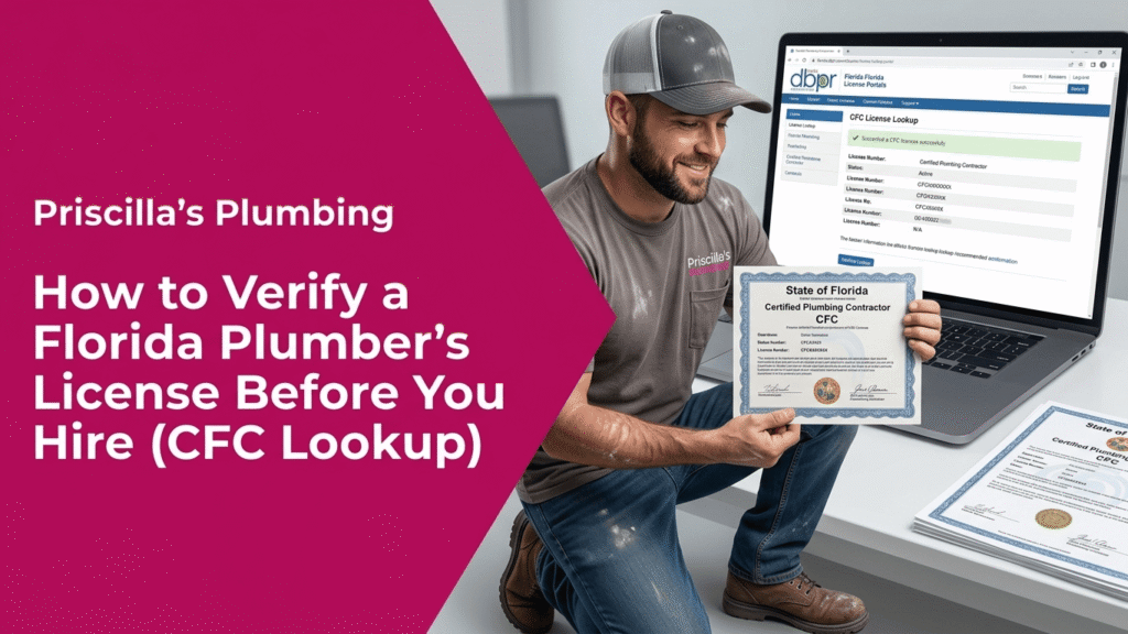 How to Verify a Florida Plumber's License Before You Hire (CFC Lookup)